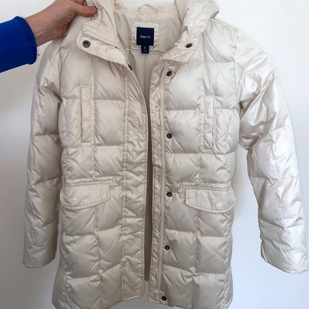 GAPkids White Winter Jacket Size XL